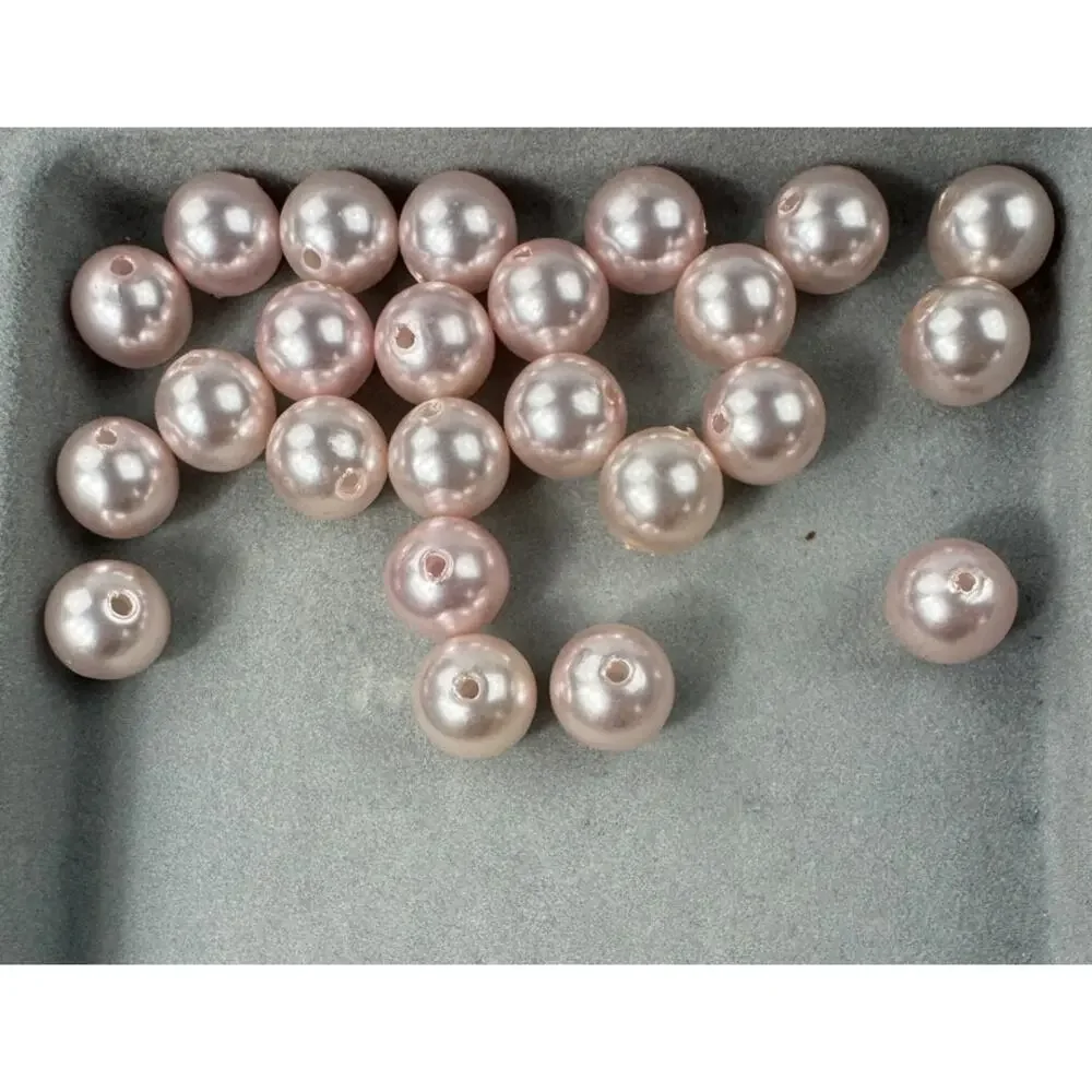 Assorted Faux Pearl Beads of Various Shapes Sizes and Colors